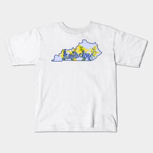 Kentucky state flower giant goldenrod Kids T-Shirt